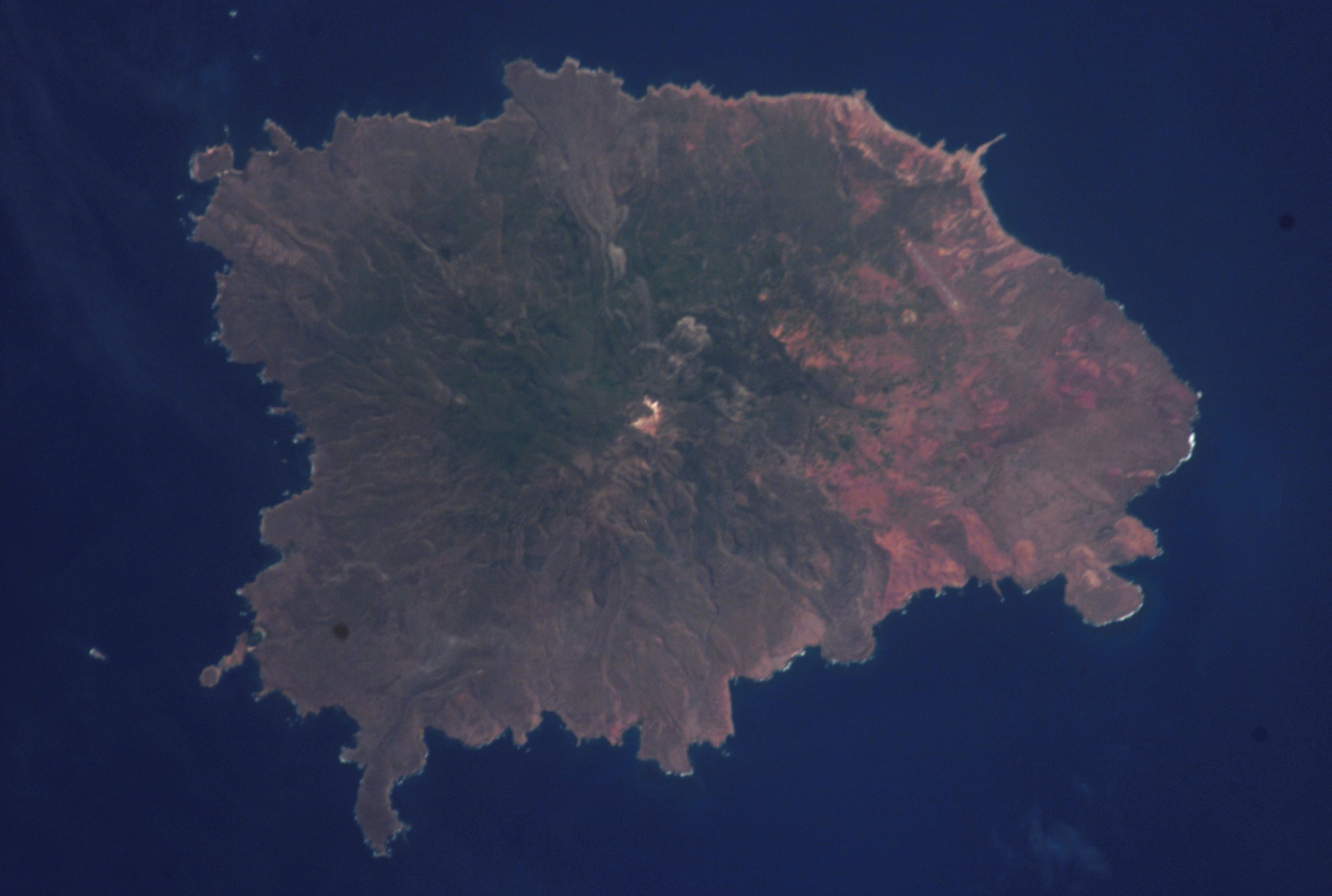 Satellite photo of Socorro Island.
